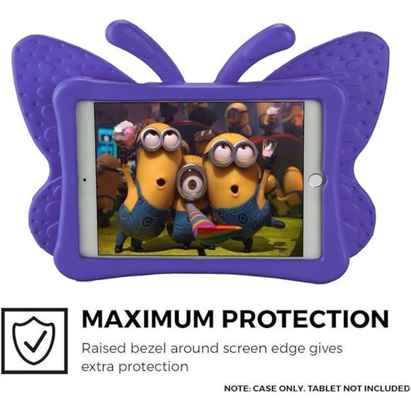 iPad Mini Case, iPad Mini 2 Case, iPad Mini 4 Case for Kids, Purple - Picture 5 of 6